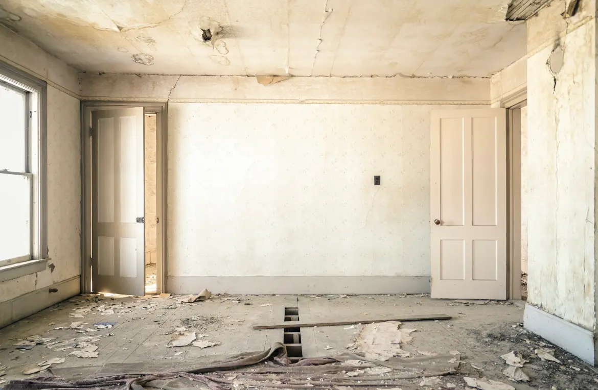 Waste disposal crew managing a cleanout project in Camanche